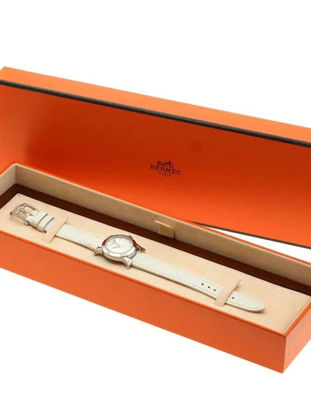 HERMES H watch Rondo HR1.210 Silver Dial Quartz Ladies Watch_965129